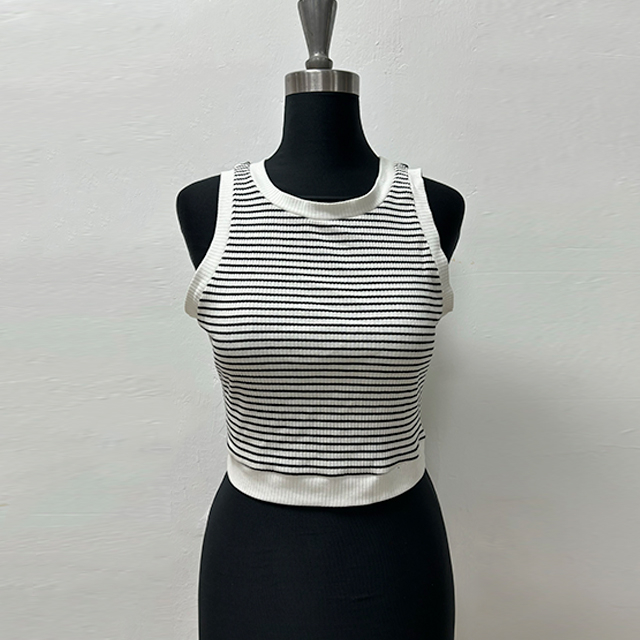 Striped Formal Women's Vest Top